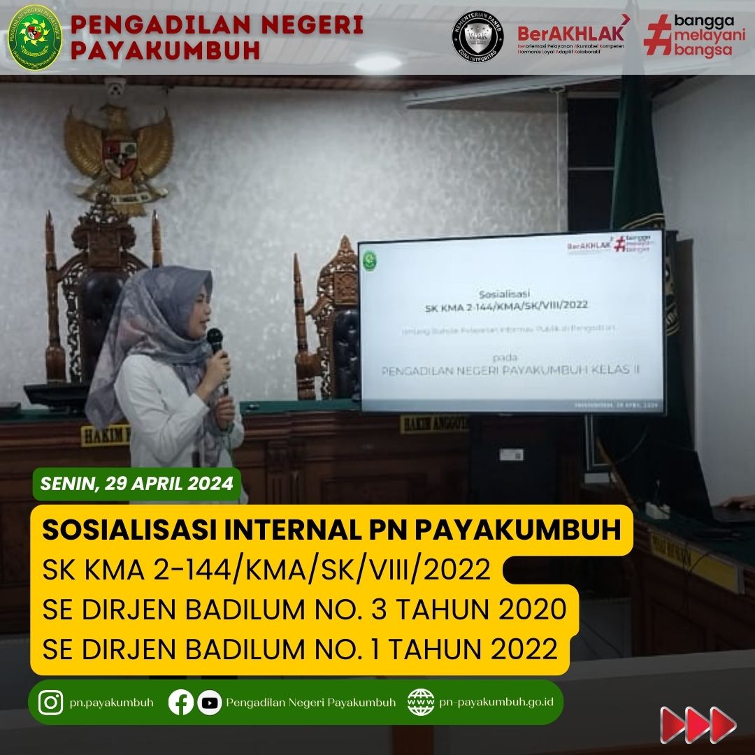 Sosialisasi Internal PN Payakumbuh